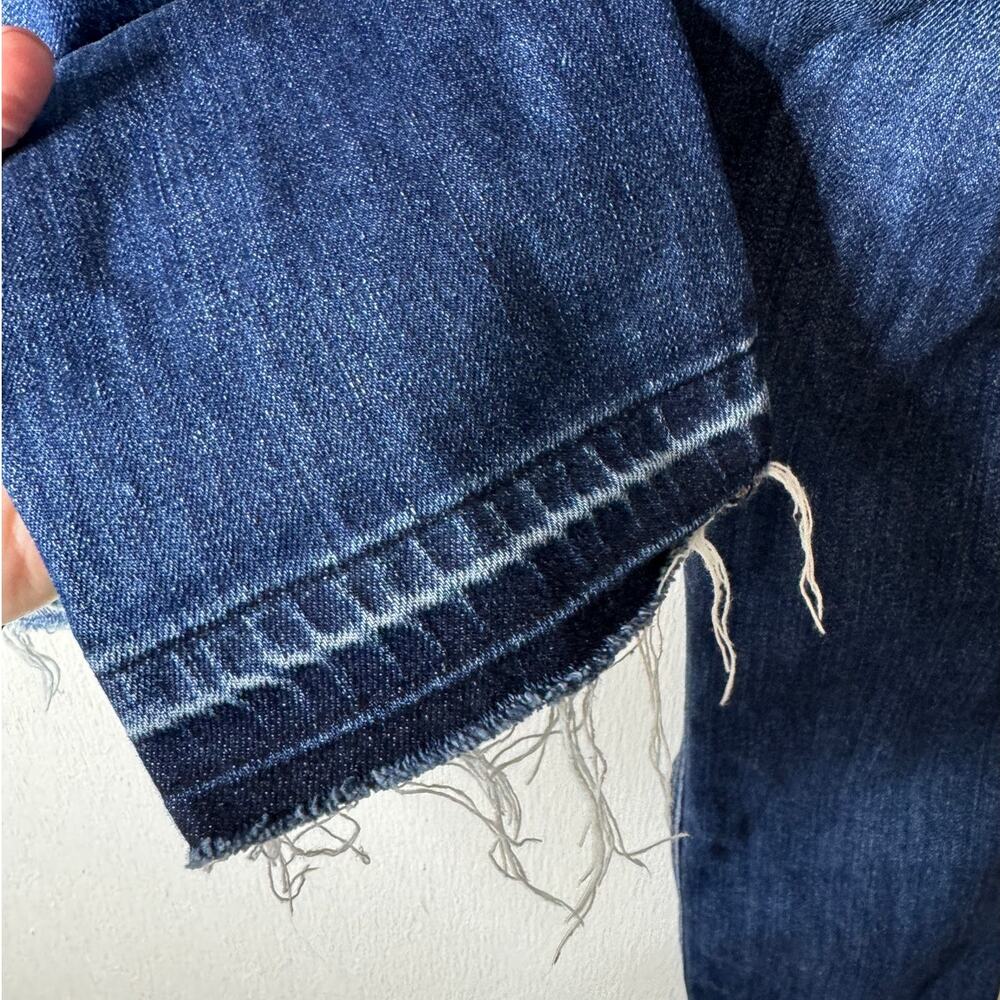 Rag & Bone Women's 28 Dre Boyfriend Jeans in Canyon Distressed Blue - Picture 8 of 12